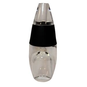 Vinturi Wattle Creek Essential Wine Aerator Handheld Clear Black 6 Inch *